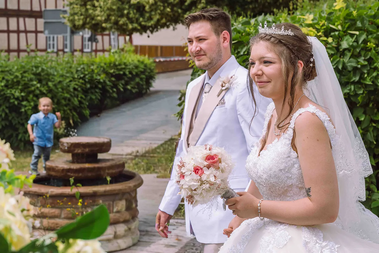 Hochzeitsreportage das glückliche Brautpaar